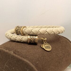 Alex&Ani Sixty-six Vintage braided tan leather wrap